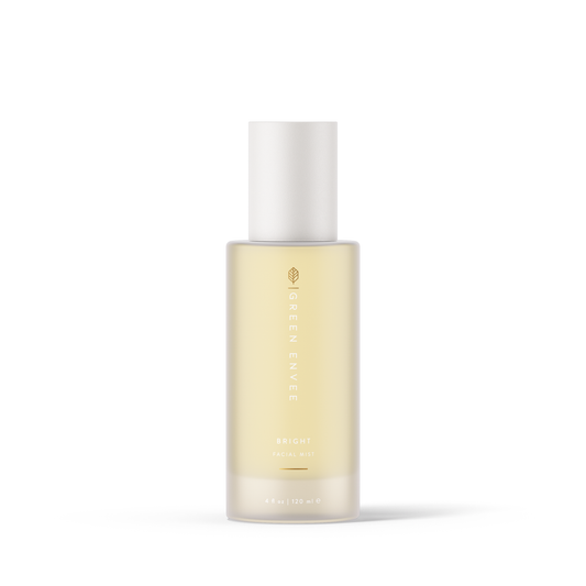 Bright facial Mist bottle with white background