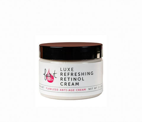 Jar of Luxe Refreshing Retinol Cream on a white background